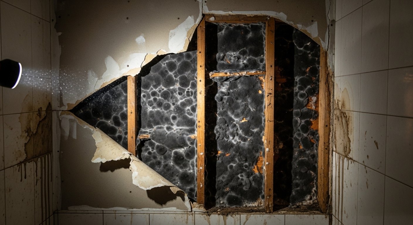 Leaking shower damage repair